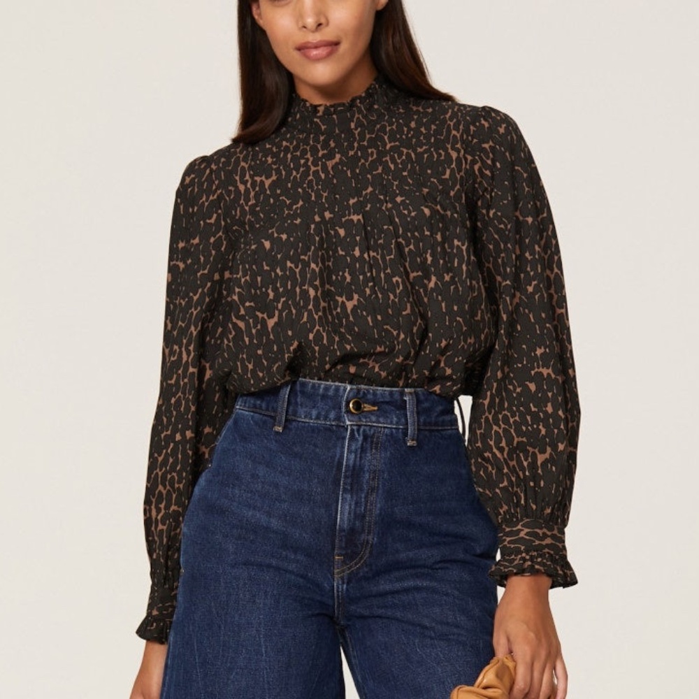 Rails Ariana Leopard Print Top, S - Picture 2 of 13